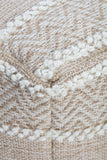 Portales Square Pouf - Upholstery Material: 50% Cotton, 40% Jute, 10% Wool