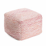 Cherokee Sunset Pouf - Color/Finish: Beige, Pink