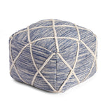 Kirkwood Lake Pouf - Construction: Hand-Crafted