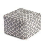 South Grand Gray & Ivory Pouf with Expanded Polypropylene Bead