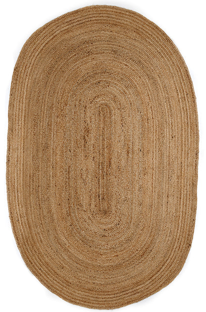 6' x 9' Oval Kerala Natural Jute Rug