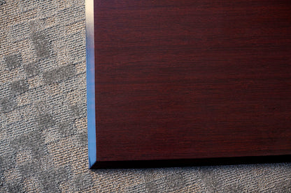 Dark Cherry Bamboo Tri-Fold Chair Mat 