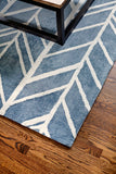 Pacific Tide Bamboo Viscose Area Rug Detail