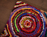Kaleidoscope Cotton Rug Weave Detail