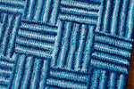 Rippled Quilt Cotton Rug Weave Detail