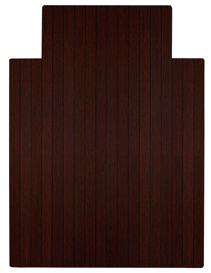 36" x 48" Dark Cherry Bamboo Chair Mat
