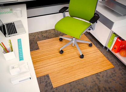 44" x 52" Natural Bamboo Chair Mat