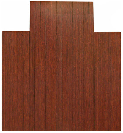44" x 52" Dark Cherry Bamboo Chair Mat