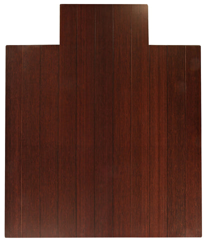 44" x 52" Dark Cherry Deluxe Bamboo Chair Mat