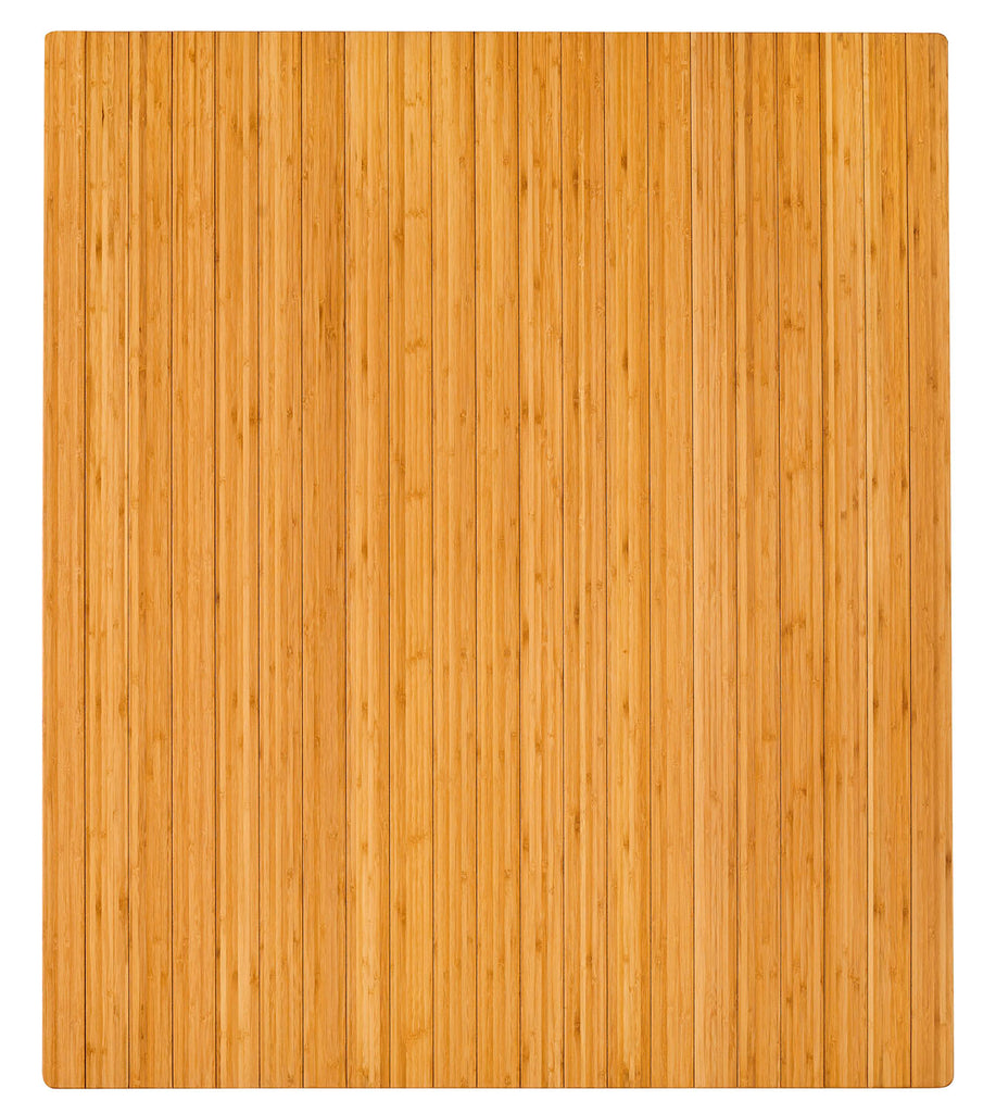 Bamboo Office Chair Mats No Lip- Standard Dark Cherry Color-Choose From 4  Sizes - Decorate With Bamboo