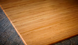 Natural Deluxe Bamboo Roll-Up Chair Mat Close Up Detail