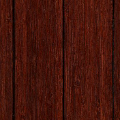 Dark Cherry Bamboo Chair Mat, No Lip Close Up Detail